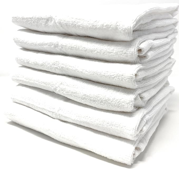 16x26 | 3-Pack | Terry Velour Towels, Bath Towels, Washcloths | Cotton | Face Towels, Bathroom use, Gym and spa Towel | Bathroom Towels (White, 3)