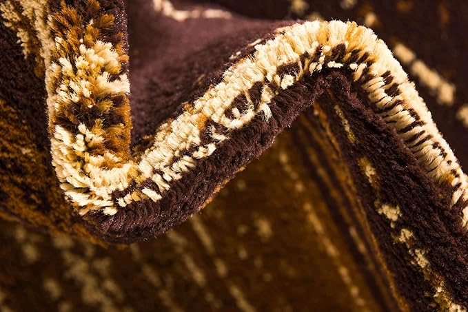 Unique Loom Barista Collection Area Rug - Mundo Nova (2' 2" x 6' 1" Runner, Beige/ Blue)