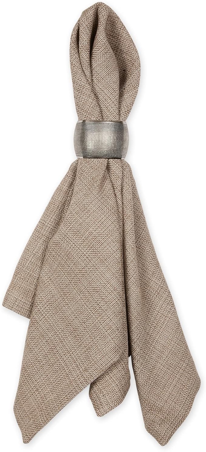 DII Variegated Tabletop Collection, Napkin Set, 20x20, Mushroom, 6 Piece