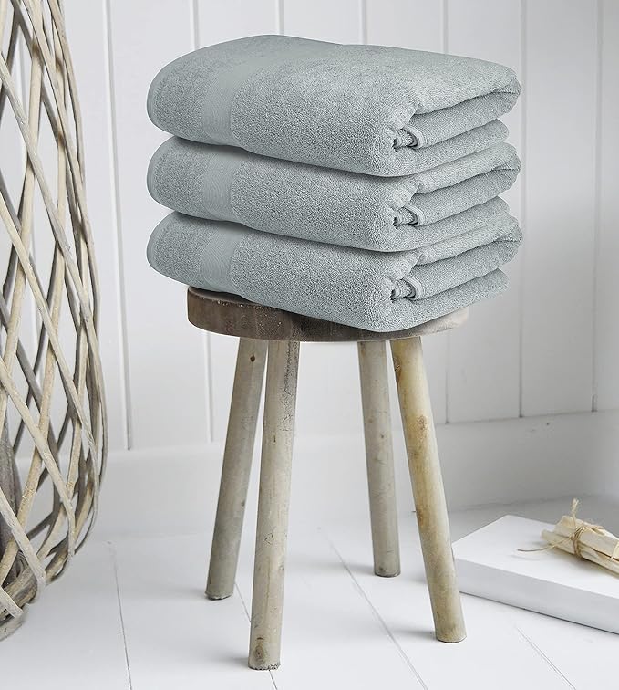 Softolle Luxury Bath Towels Set of 4 (27” x 54”) | Towels for Bathroom | Super Soft | Highly Absorbent Towels for Home, Spa, Gym (Silver Grey)