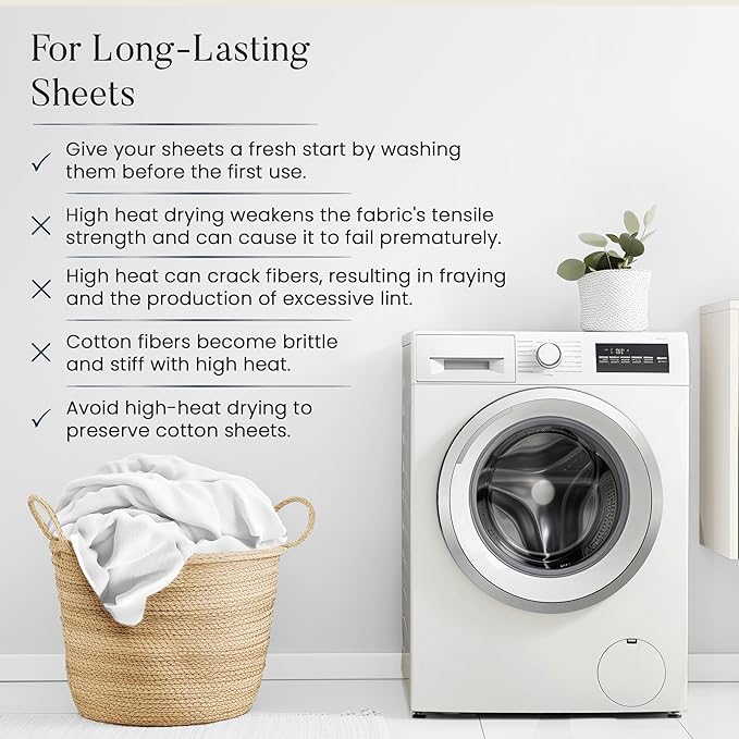 100% Organic Cotton Twin Sheets Set, 300TC Sateen Weave 3 PC Twin Bed Sheets, Fully Elasticated Sheet & Pillowcase Sets, Soft & Comfy No Lint Machine Washable Grey Sheet, Fade Resistant – Charcoal