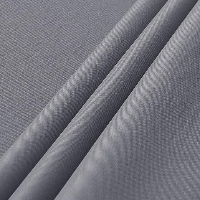 sancua 2 Pack Light Grey Tablecloth 60 x 84 Inch, Rectangle 4 Feet Table Cloth - Stain and Wrinkle Resistant Washable Polyester Table Cover for Dining Tables, Buffet Parties and Camping