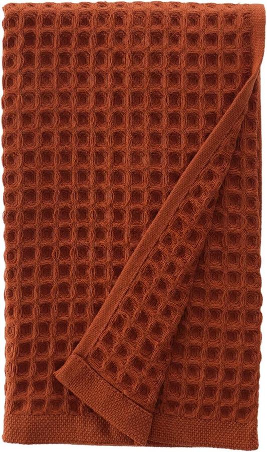 sea me at home Waffle Hand Towel – 100% Turkish Cotton, Quick-Dry, Soft and Absorbent Bathroom Towel