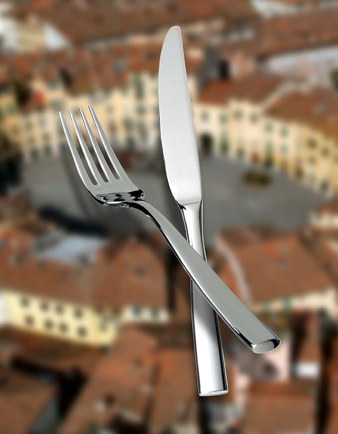 Fortessa Lucca 18/10 Stainless Steel Flatware Table Fork, Set of 12