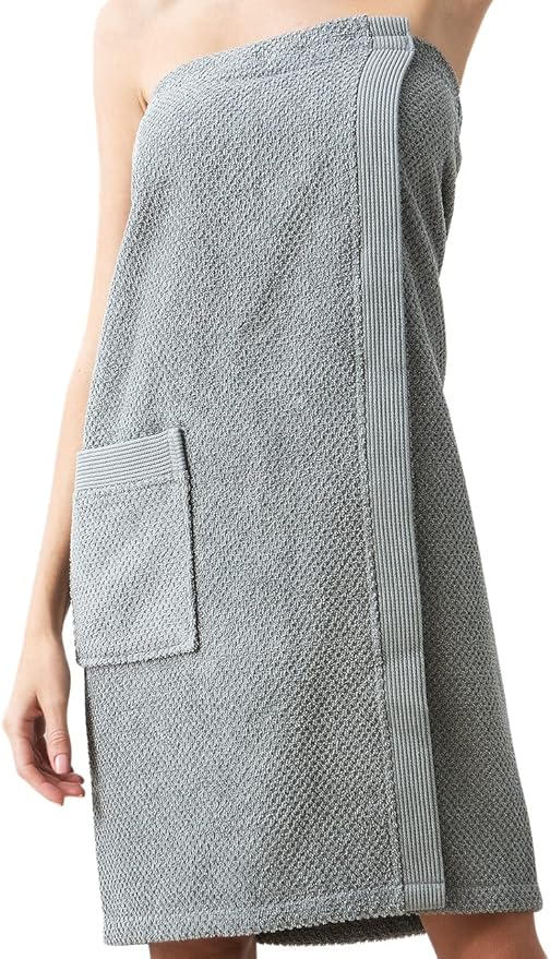 SEYANTE Spa Towel Wrap for Women - 100% Turkish Cotton Body Towel Wraps with Adjustable Closure - OEKO-TEX® Certified