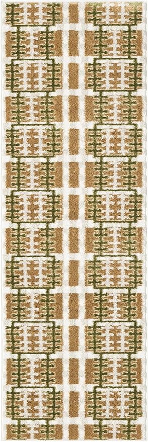 Nourison Home Nordic Multicolor 2' x 6' Area Rug - Easy Clean, Non Shedding, Bed Room, Living Room, Dining Room, Kitchen (6' Runner)