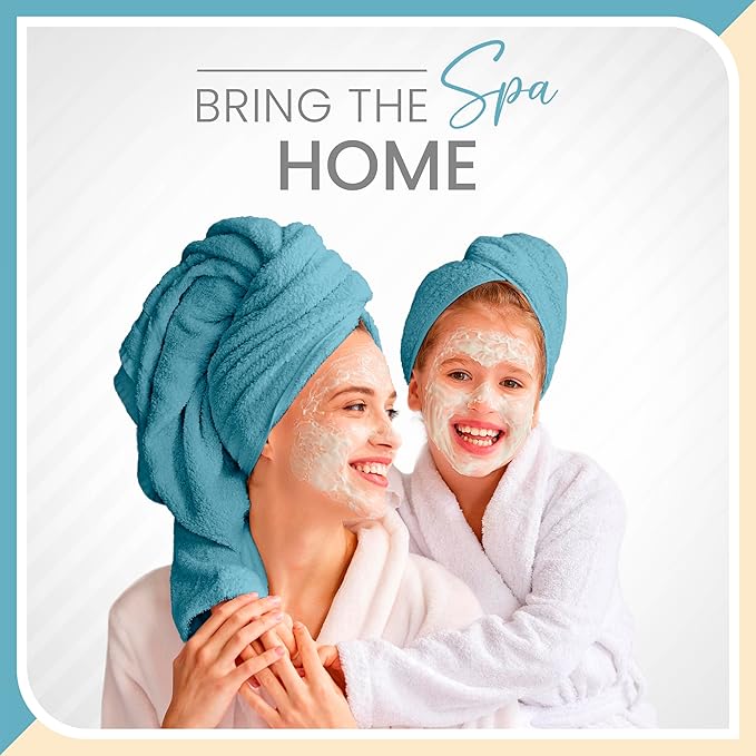 Martex 6-Piece Luxury 100% Cotton Towel Set | Quick Dry | Super Absorbent | Super Soft 100% Ringspun Cotton Towels | 2 Bath Towels | 2 Hand Towels | 2 Wash Cloths | Blue