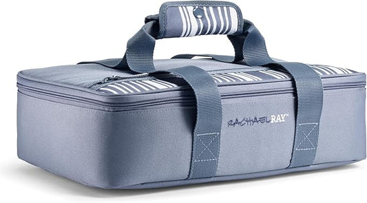 Rachael Ray Lasagna Lugger, Thermal Insulated Casserole Carrier for Hot or Cold Food, Lugger Tote for Potluck, Parties, Picnic, and Cookouts, Fits 9" x 13" Baking Dish