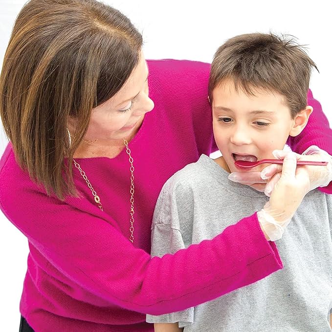 TalkTools Wee Smooth Magenta Spoons | Provides oral awareness during feeding | Encourages lip closure | Normalize acceptance of foods (Wee Smooth, 6 Pack)