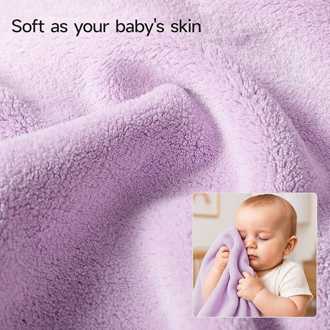 REDKISS Bath Towels Set of 6 - Oversized Bath Sheets (70 x35 in), 670GSM Ultra Soft & Highly Absorbent, Quick Dry Purple Towel Sets for Bathroom, Spa, Hotel, Gym