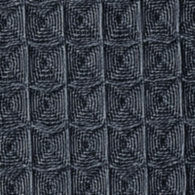 UCHINO Waffle Twist Cotton Weave Bath Towel for Bathroom Lightweight Absorbent Quick Dry Honeycomb Texture Solid Terry Loop Reverse 30" x 60", 1 Bath Towel, Ebony