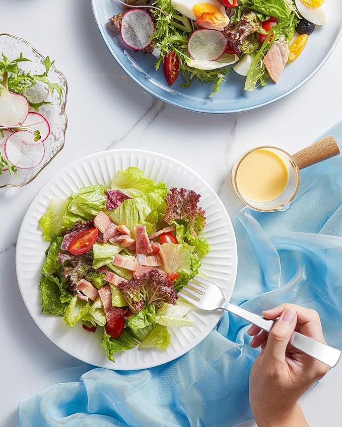 YOUBET 50PCS Silver Plastic Forks - Heavy Duty Plastic Forks - Solid Durable Silver Disposable Silverware for Party Picnic Wedding and Daily Use