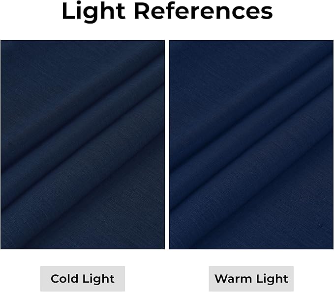 D'Moksha Homes Linen Navy Blue Table Runner 84 Inches Long - 100% Pure Linen Table Runner 14 x 84 Inch for Winter, Holiday, New Year - Classic Hemstitch