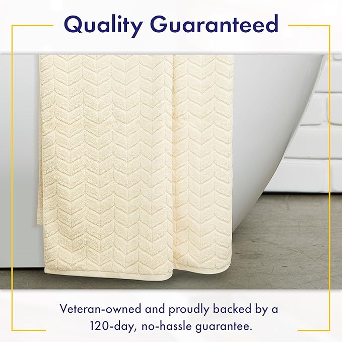 Ultra Soft & Stylish 700 GSM Luxury Bath Towels - 100% Zero-Twist, Long-Staple Cotton - Remarkably Absorbent & Quick Drying - 6 Piece Towel Set (Papyrus)