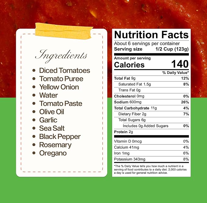 Sauz | Wild Rosemary Marinara Sauce, 25 Oz Jar (4-Pack), Gluten-Free, Non-GMO, Bold Flavor, Multi-Use Made with Clean Ingredients – Small Batch Tomato Sauce