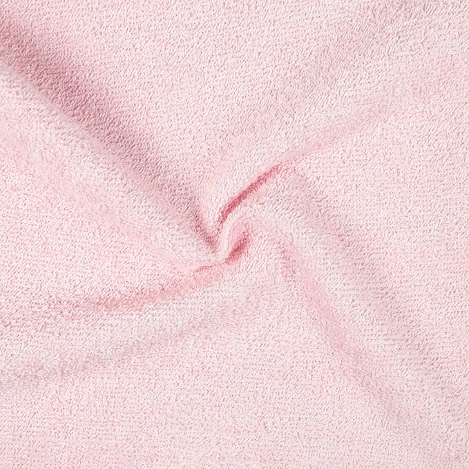 Amazon Basics face Towels for Bathroom, 100% Cotton Extra Absorbent washcloth, Fast Drying - Salon Towel - 144 Pack Petal Pink (12 x 12 inches)