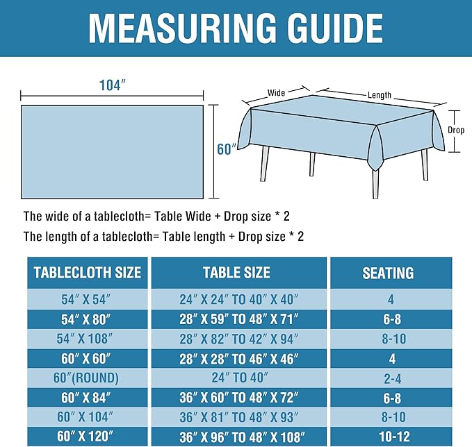 H.VERSAILTEX Linen Textured Table Cloths 60 x 104 Inch Premium Solid Tablecloth Spill-Proof Waterproof Table Cover for Dining Buffet Feature Extra Soft and Thick Fabric Wrinkle Free, Ink Blue