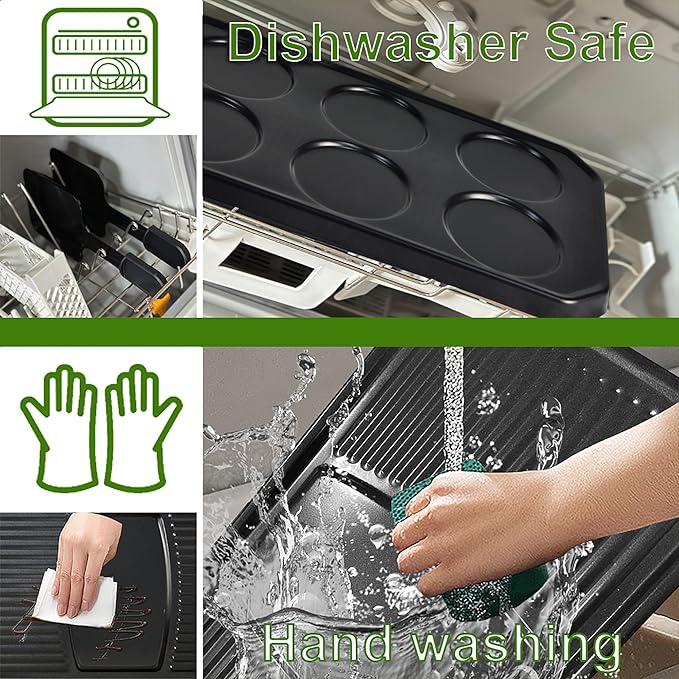 TAMARIT 8-Person Raclette Grill, Electric Party Griddle with Nonstick Grill and Crepe Plates, 8 Pans and Spatulas, 1500W (Indoor), Stainless Steel