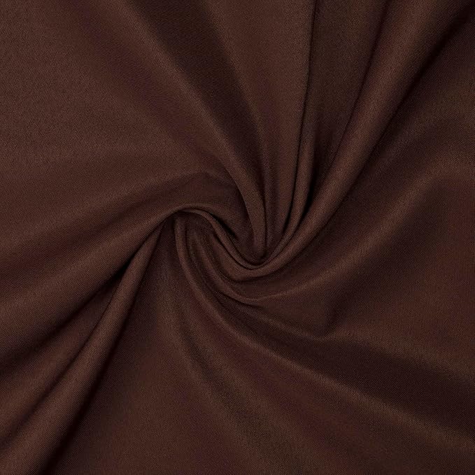 Gee Di Moda Rectangle Tablecloth - 70 x 120 Inch Chocolate Table Cloth for 6 or 8 Foot Rectangle Tables - Heavy Duty Washable Fabric - for Holiday Party, Dinner, Weddings, Baby Shower & Events