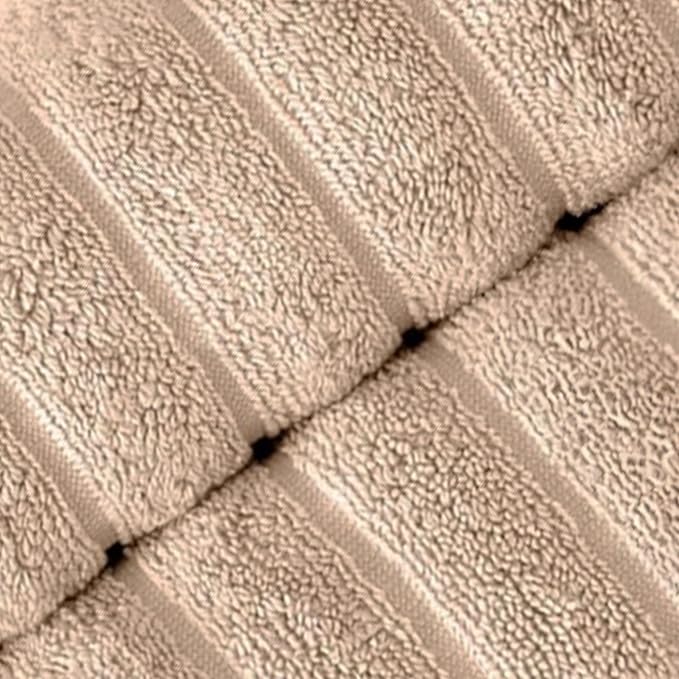 Classic Turkish Towels CTT Premium 2 Pack Bath Towels Set, Made with 100% Turkish Cotton, Spa & Hotel, Quick Drying Towels, Absorbent & Comfy | 27"x54" (Almond Beige)