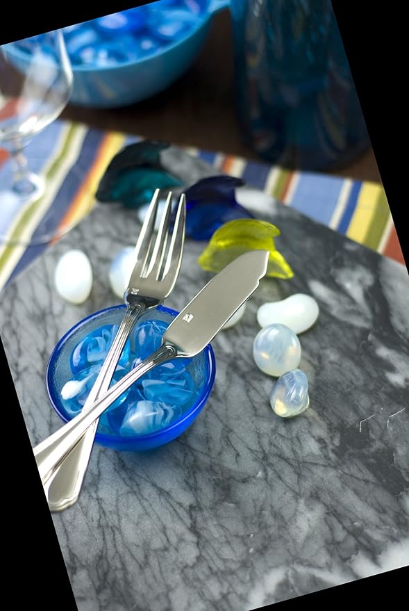 Fortessa Medici 18/10 Stainless Steel Flatware Solid Handle Butter Knife, Set of 12