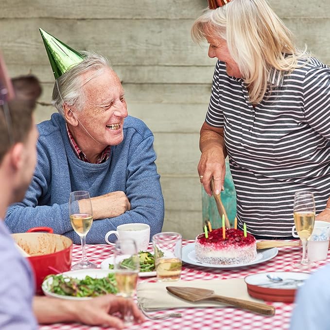 Norme Wedding Cake Knife and Server Set Rustic Wedding Cake Cutting Set, Wooden Cutter and Pie Server Spatula with Drawstring Bag for Bridal Reception Birthday Party Baby Shower