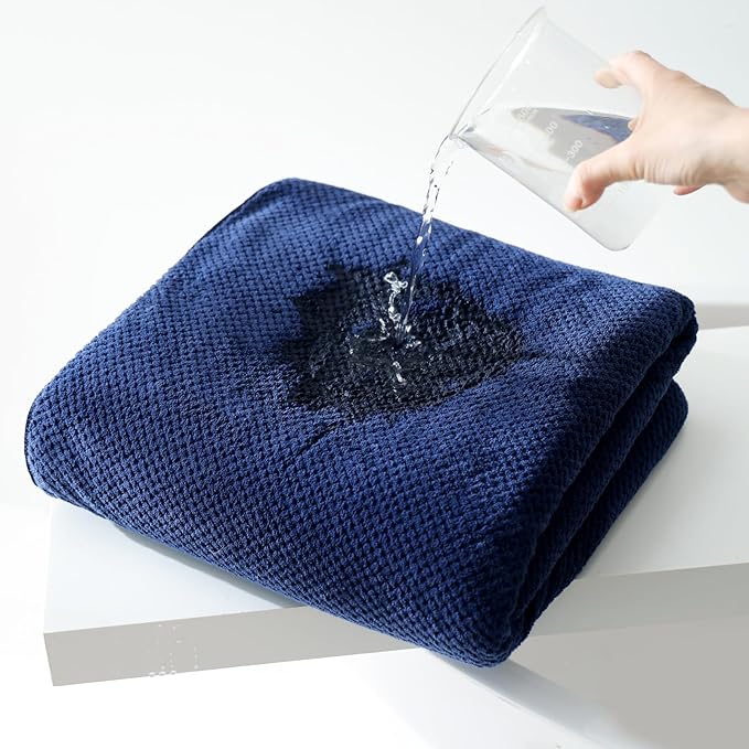 40x80 Inches Bath Sheets Towels for Adults Oversized Bath Towels Extra Large Luxury Super Soft Absorbent Quick Dry Microfiber (Navy Blue,1PCS)