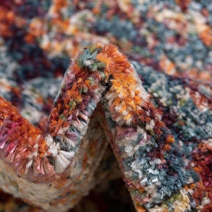 Unique Loom Isabella Collection Area Rug - Adjani (7' 10" Round, Multi/ Beige)