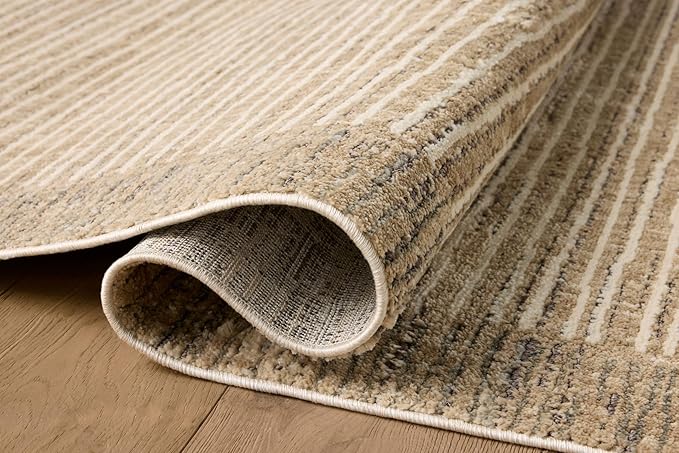 Loloi Jeremiah Brent Bleecker Collection BLE-02 Sand/Charcoal 7'-10" x 10' Area Rug