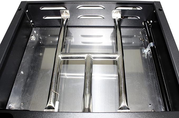 Flame King 17-inch Flat Top Griddle for BBQ Grill w/Regulator, Propane Gas Griddle for RV Pullout Kitchen