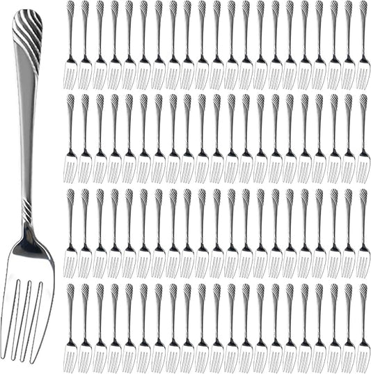 300 Pieces Dinner Forks, 6.9 Inches, Stainless Steel, Silverware Table Forks Set, Salad & Dessert Forks, Dishwasher Safe