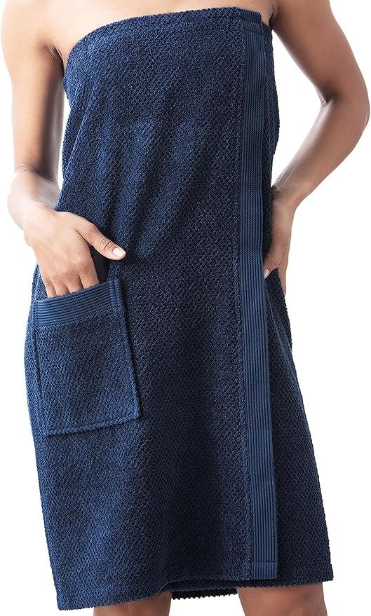 SEYANTE Spa Towel Wrap for Women - 100% Turkish Cotton Body Towel Wraps with Adjustable Closure - OEKO-TEX® Certified