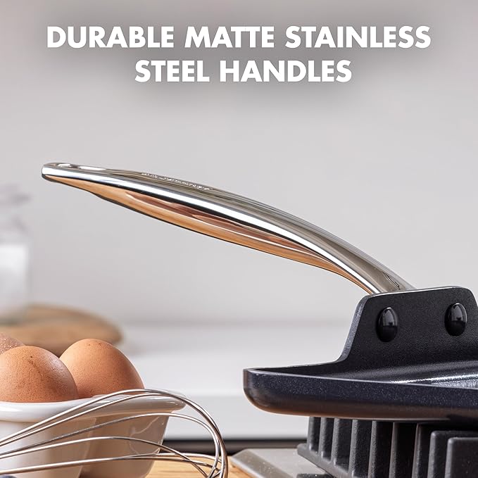 GreenPan Chatham Black Prime Midnight Hard Anodized Healthy Ceramic Nonstick, 11" Griddle Pan, PFAS-Free, Dishwasher Safe, Oven Safe, Black