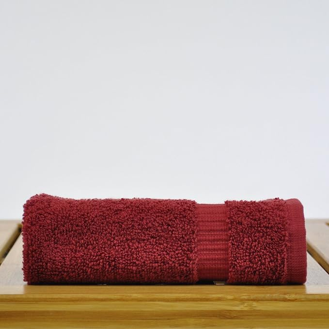 Luxury Hotel & Spa Quality, Quick Dry 100% Turkish Cotton 700 GSM, Eco Friendly Towel, for Bathroom, Gymand Kitchen Dobby Border Soft Hand Towel Set 16 X 30, Mix Color, Hand Towels - Set of 6