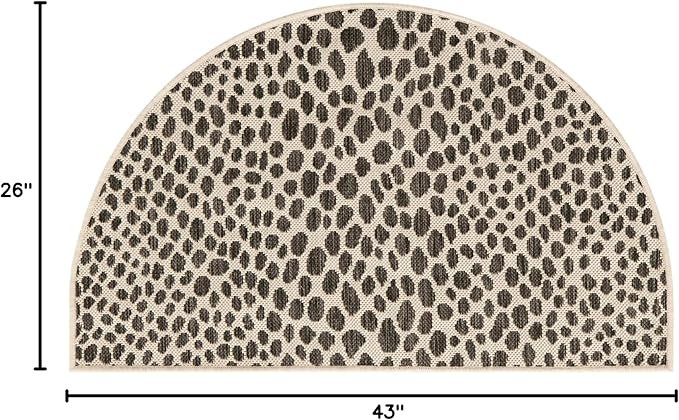 Jill Zarin Jill Zarin Outdoor Collection Area Rug - Cape Town (2' 2" x 3' 7" Hearth Black/Ivory)