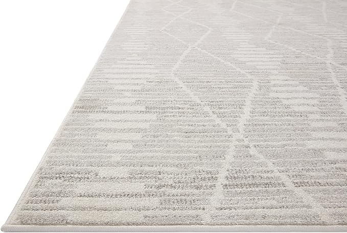 Loloi Kamala Collection KAM-02 Ivory/Silver 2'-3" x 3'-10" Accent Rug