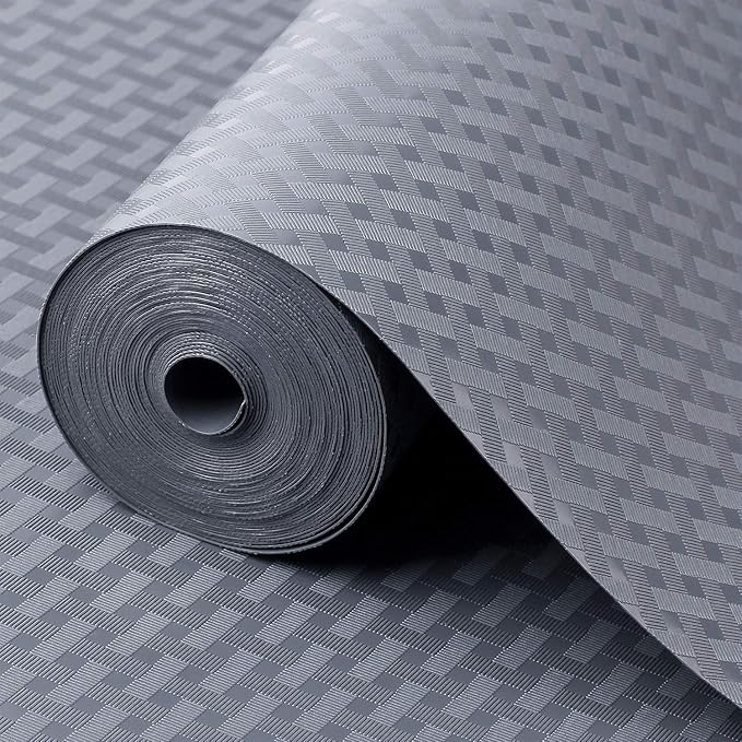 Shelf Liners for Kitchen Cabinets Refrigerator Liners Waterproof & Oil-Proof Kitchen Cupboard Liner Durable Plastic Drawer Mats EVA Material Non Adhesive Fridge Liner for Shelves 35.4 x 236.2 Inches