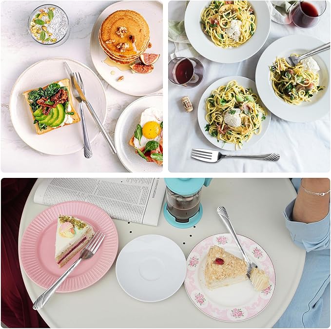 300 Pieces Dinner Forks, 6.9 Inches, Stainless Steel, Silverware Table Forks Set, Salad & Dessert Forks, Dishwasher Safe