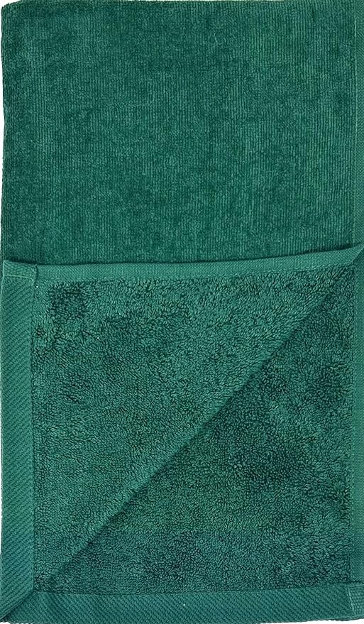 16x26 | Terry Velour Towels, Bath Towels, Washcloths | Cotton | Face Towels, Bathroom use, Gym and spa Towel | Bathroom Towels (3, Green)