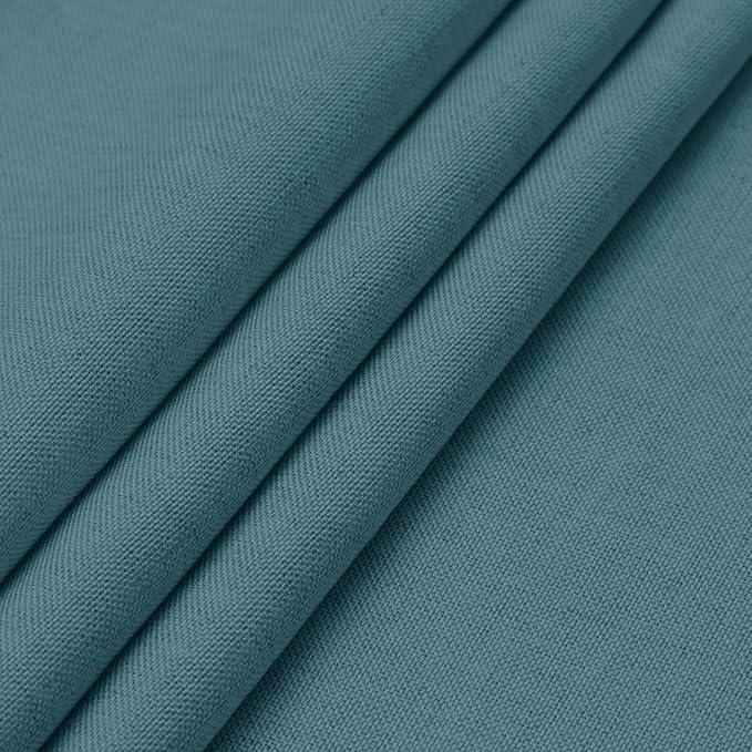 Easy-Going Faux Linen Waterproof Spill-Proof Tablecloth Stain Resistant Rectangle Table Cloth Wrinkle Free Decorative Fabric for Kitchen, Dining, Party, Weddings, Restaurants (60x84 in, Turquoise)