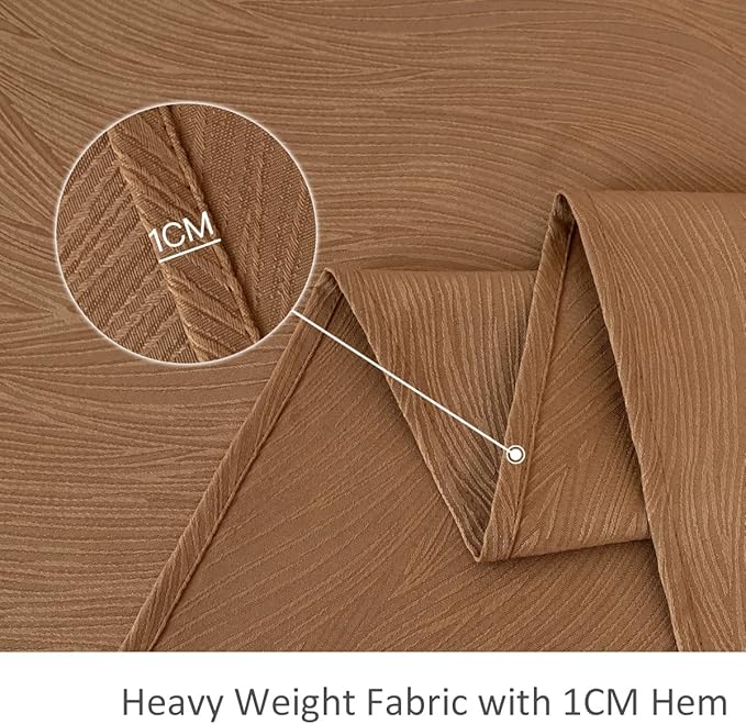 maxmill Jacquard Fall Tablecloth Swirl Design Spillproof Wrinkle Free Heavy Weight Soft Table Cloth for Harvest Thanksgiving Dinner Decorative Fabric Table Cover Square 60 x 60 Inch, Fall Leaf