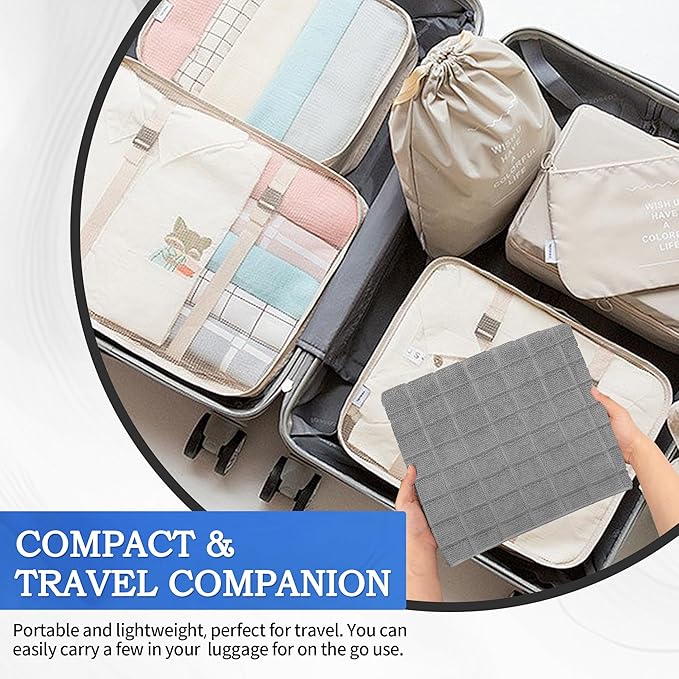 HOMERHYME Microfiber Bath Towels 2 Pack (22'' x 48'') - Lightweight Quick Dry Microfiber Fingertip Hand Towels, Soft Absorbent Gym Towels for Yoga, Salon, Camping, Hotel, Bathroom, Spa, Travel & Dog