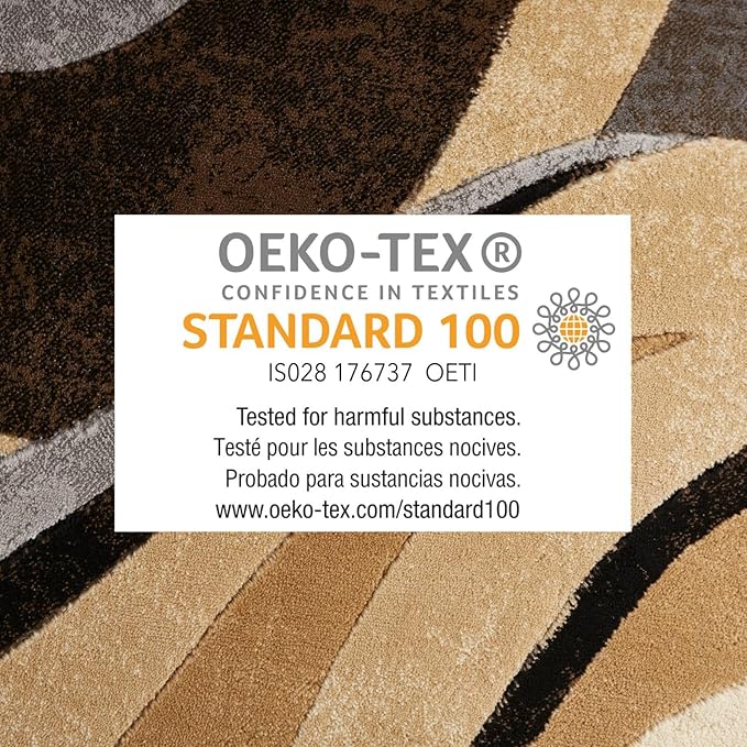 Home Dynamix Tribeca Slade Modern Area Rug, Abstract Brown/Gray 39"x55"