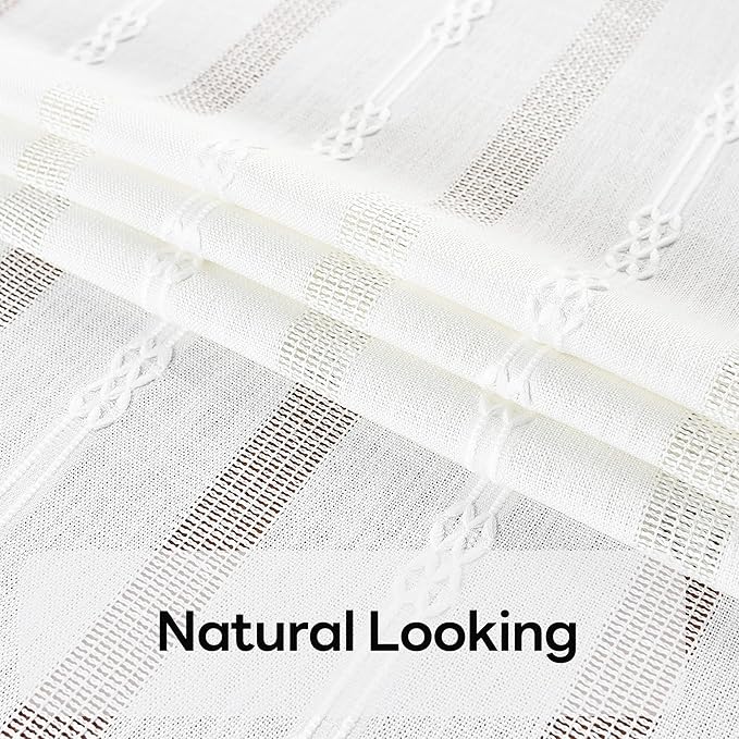 White Cotton Tablecloth for Rectangle Table Heavy Duty Farmhouse Vintage Tablecloth Washable Rustic Table Cover (White, 52''x 98'')