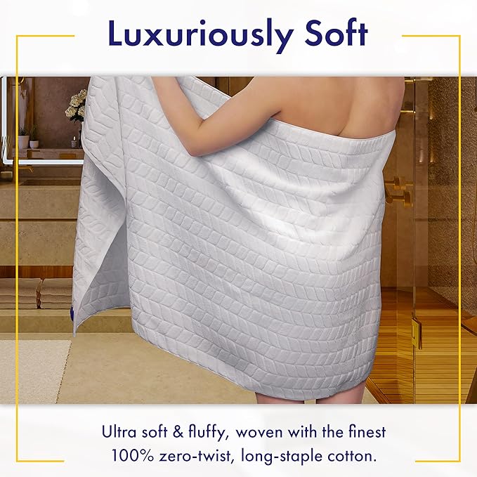 Ultra Soft & Stylish 700 GSM Luxury Hand Towel Set (6 Pieces - 30 x 16 in.) - 100% Zero-Twist, Long-Staple Cotton - Remarkably Absorbent (Pewter Grey)
