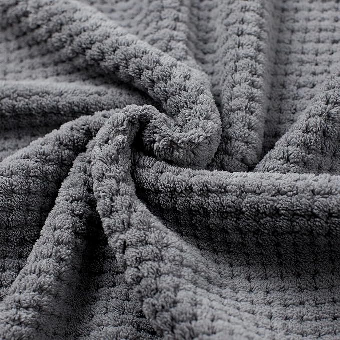 Oversized Bath Towels Extra Large 40x80 Inches Bath Sheets for Adults Super Soft Quick Dry Highly Absobent Microfiber Shower Towels (6 Piece,Charcoal)…