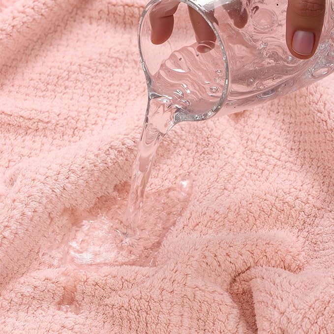 Soft Coral Fleece Bath Towel for Sensitive Skin - Extra Size for Full Coverage, Quick-Dry and Durable