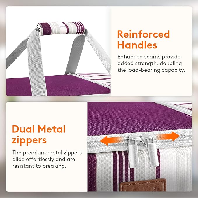 Lifewit Insulated Casserole Carrier for Hot or Cold Food, Casserole Dish with Lid and Carrying Case, Lasagna Holder for Potluck Parties/Picnic/Cookouts, Fits 9"x13" Baking Dish, Purple