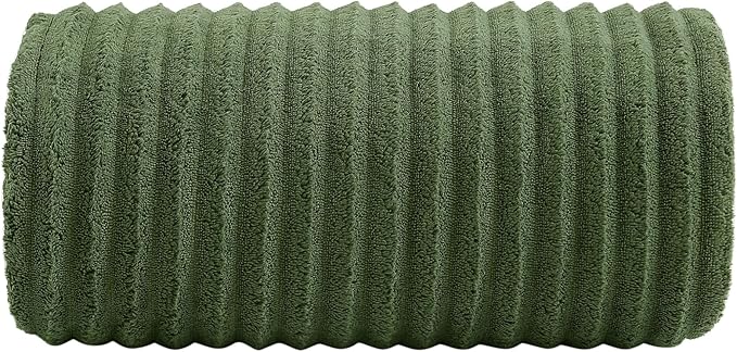 40x80 Inches Bath Sheets Towels for Adults Luxury Microfiber Extra Large Bath Towels for Bathroom Super Soft Absorbent Quick Dry with Hanging Loop (Olive Green,1PCS)