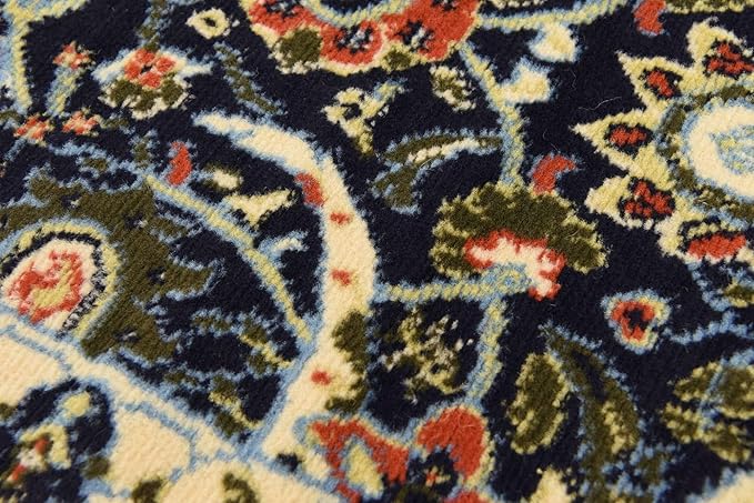 Unique Loom Espahan Collection Area Rug - Cape Cod (2' 2" x 8' 2" Runner, Navy Blue/ Black)